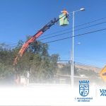 MUNICIPALIDAD DE VALLENAR REALIZA MEJORAMIENTO DE LUMINARIAS EN BANDEJÓN PASCUAL BABURIZA