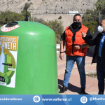 Vallenar da fuerte señal en favor del reciclaje con instalación de contenedores para botellas de vidrio