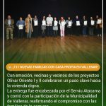 MÁS FAMILIAS DE VALLENAR ACCEDEN A LA CASA PROPIA