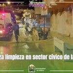 SE REFUERZA LIMPIEZA EN SECTOR CÍVICO DE LA COMUNA