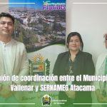REUNIÓN DE COORDINACIÓN ENTRE EL MUNICIPIO DE VALLENAR Y SERNAMEG ATACAMA