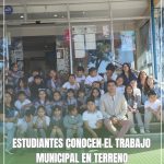 ESTUDIANTES CONOCEN EL TRABAJO MUNICIPAL EN TERRENO