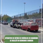 OPERATIVO DE RETIRO DE VEHÍCULOS EN ABANDONO SE REALIZÓ EN POBLACIÓN HERMANOS CARRERA